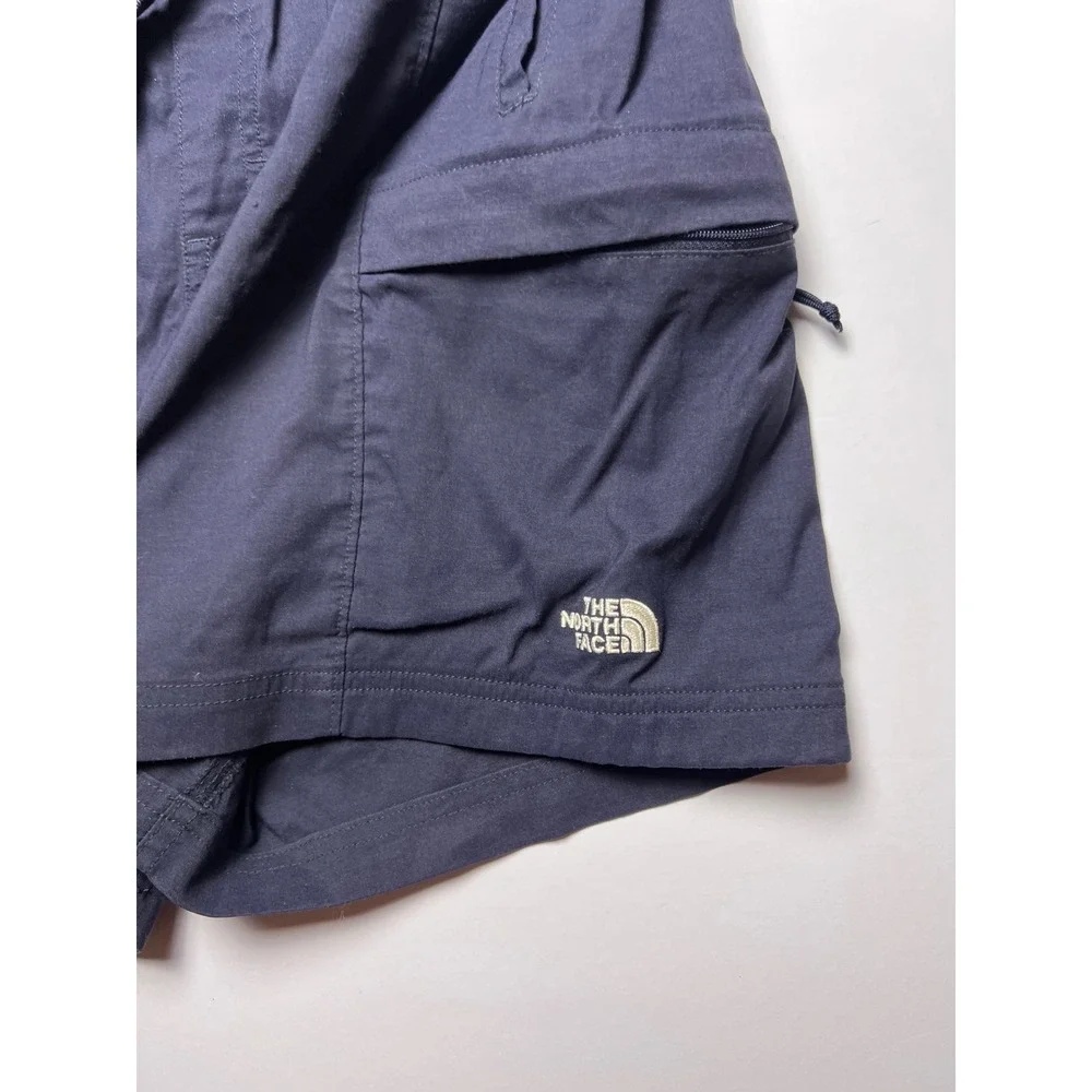 The North Face Cargo Shorts Mens Large Navy Blue Belted Hiking Outdoor 7